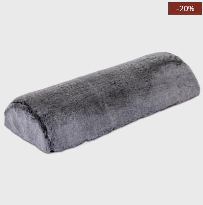 Head peace faux fur pillow